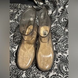 UGG DRIZLITA CLEAR RAIN BOOTS